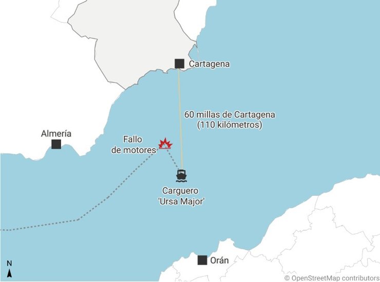 Як рухавс корабель "Велика Ведмедиця" РФ 21-23 грудня 2024 року