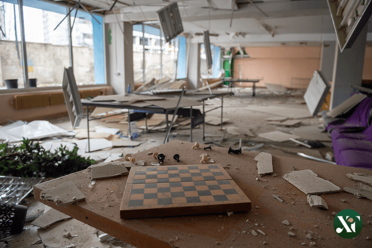 школа, ракетный удар, война