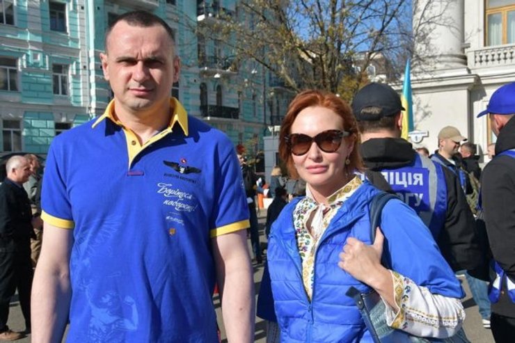 Олег Сенцов и Юлия Кузьменко, фото