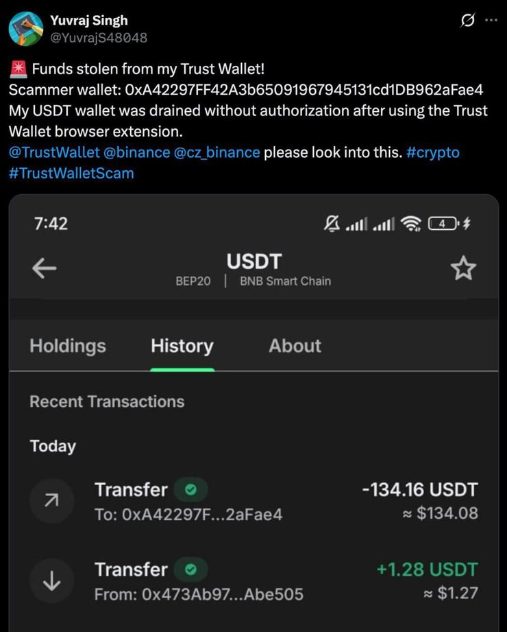 Злам криптогаманця Trust Wallet