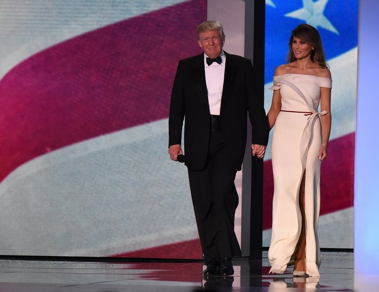 Мелания Трамп, Дональд Трамп, инаугурация