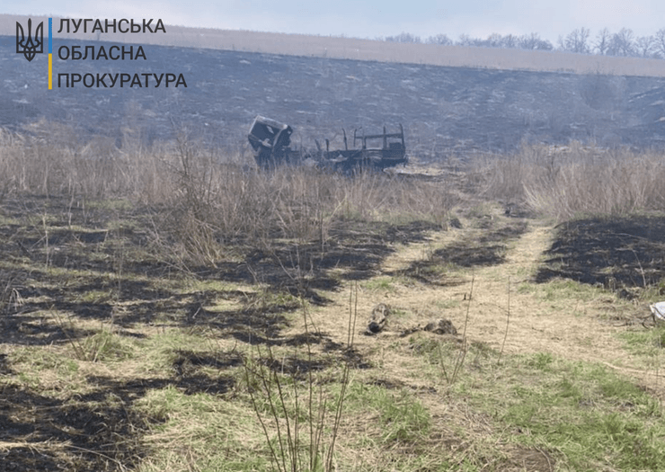 Зона ООС, подрыв автомобиля ВСУ, взорванный Зона ООС, подрыв автомобиля ВСУ, взорванный автомобиль