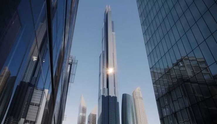 Строительство второго по высоте небоскреба в мире, Бурдж Азизи, Дубаи, рекорды, самые высокие в мире здания