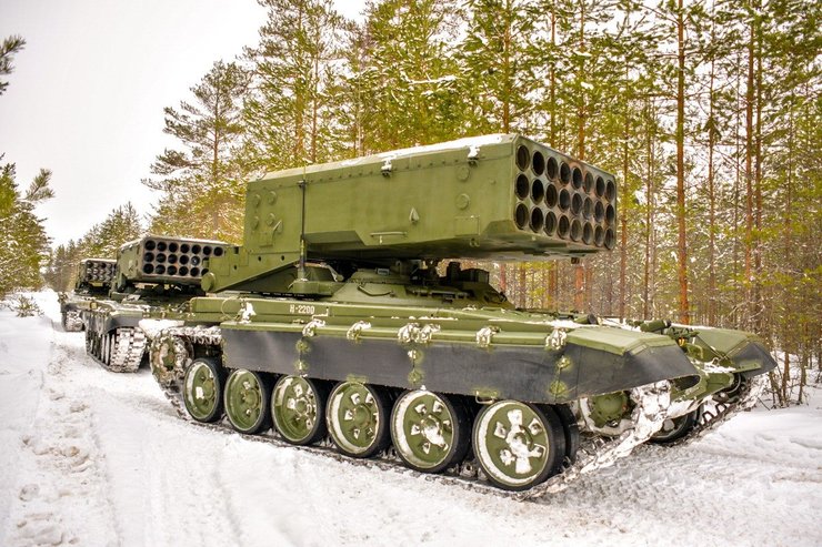 Солнцепек техніка, Солнцепек РСЗО, Солнцепек зброя, ТОС-1А Солнцепек, Солнцепек