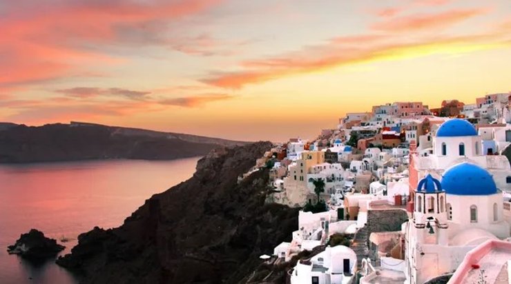 Китайская копия греческого острова Санторини, Ясмин фон Рун, тренды TikTok, туризм, путешествия, путешествия, видео