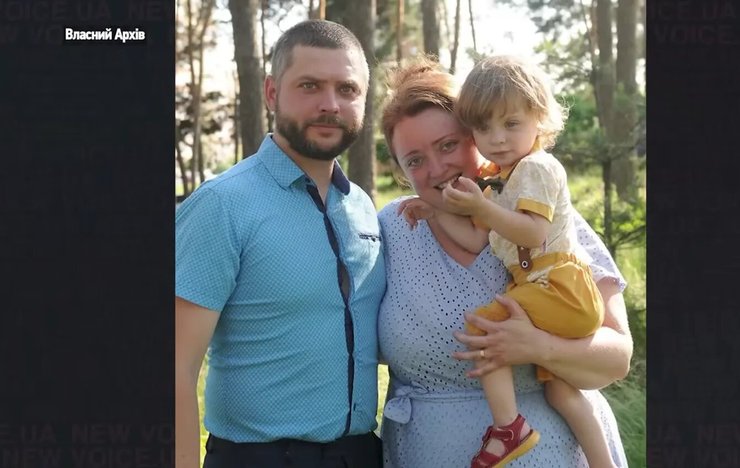 Роман Крамаренко с семьей