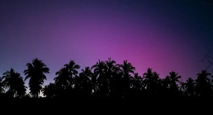 Полярное сияние Мексика