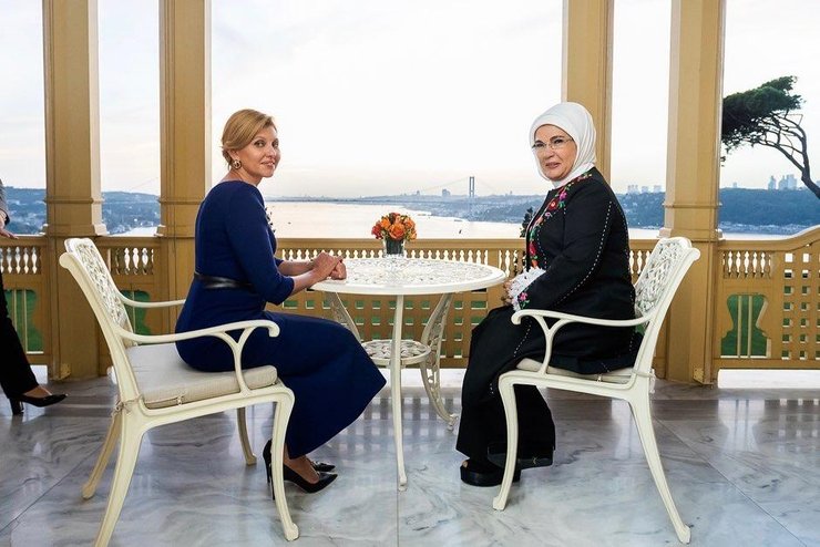 Елена Зеленская и Эмине Эрдоган 