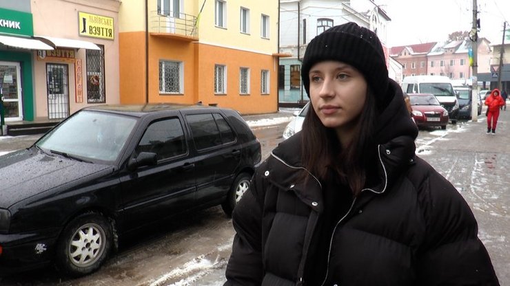 Очевидиця інциденту Анастасія Зелез. Фото: Суспільне Івано-Франківськ