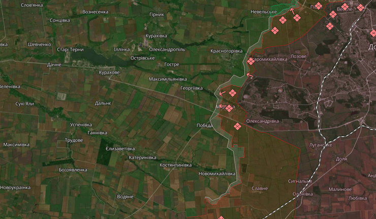 Мапа лінії фронту