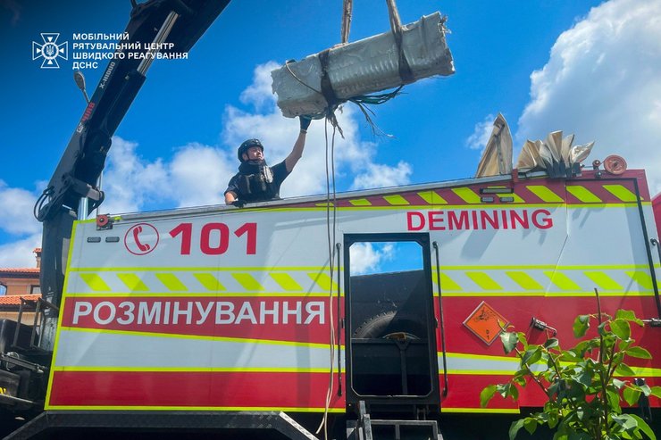 погрузка обломков Х-69