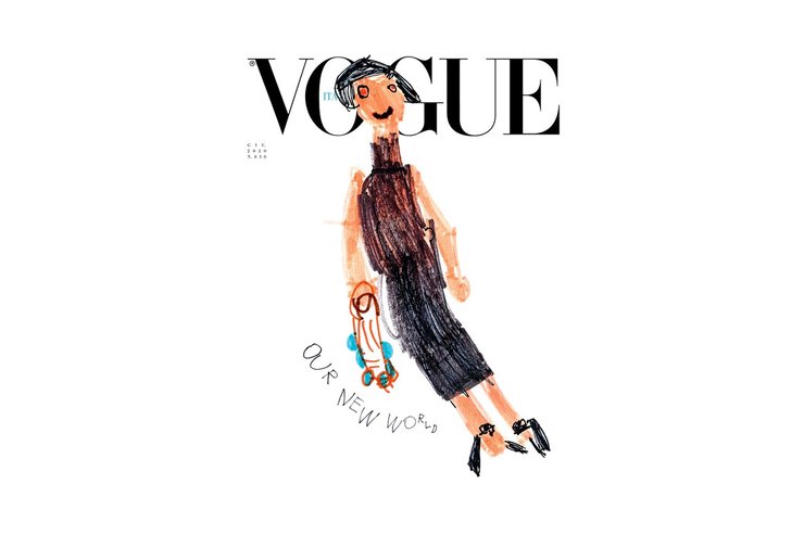 vogue, журнал, дети, рисунки