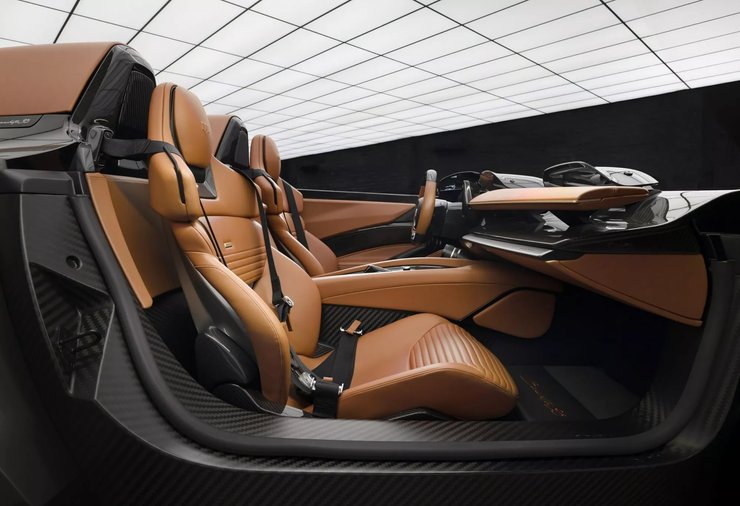 салон Pininfarina B95 Gotham, Pininfarina B95, суперкар Pininfarina, электромобиль Pininfarina, электромобиль Pininfarina