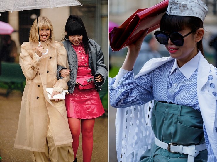неделя моды, неделя моды в париже, уличная мода, street style