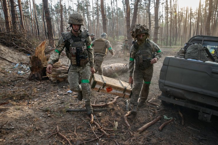 украинские десантники на войне