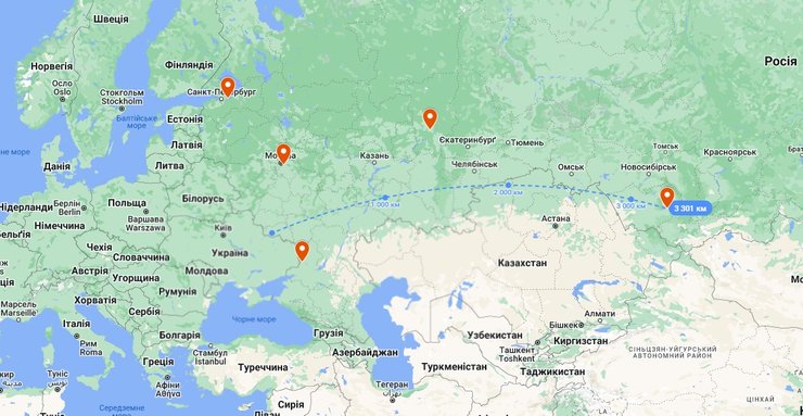 Ракеты РФ, ракетные заводы РФ карта, двигатели для Искандера