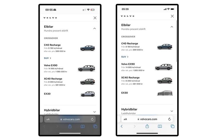 новый Volvo EX30, Volvo EX30 2024, Volvo EX30, кроссовер Volvo, электромобиль Volvo