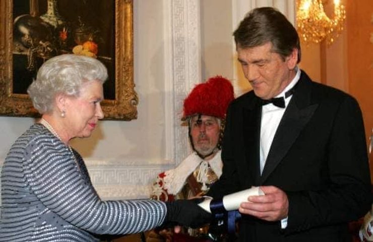 Ющенко и королева Великобритании