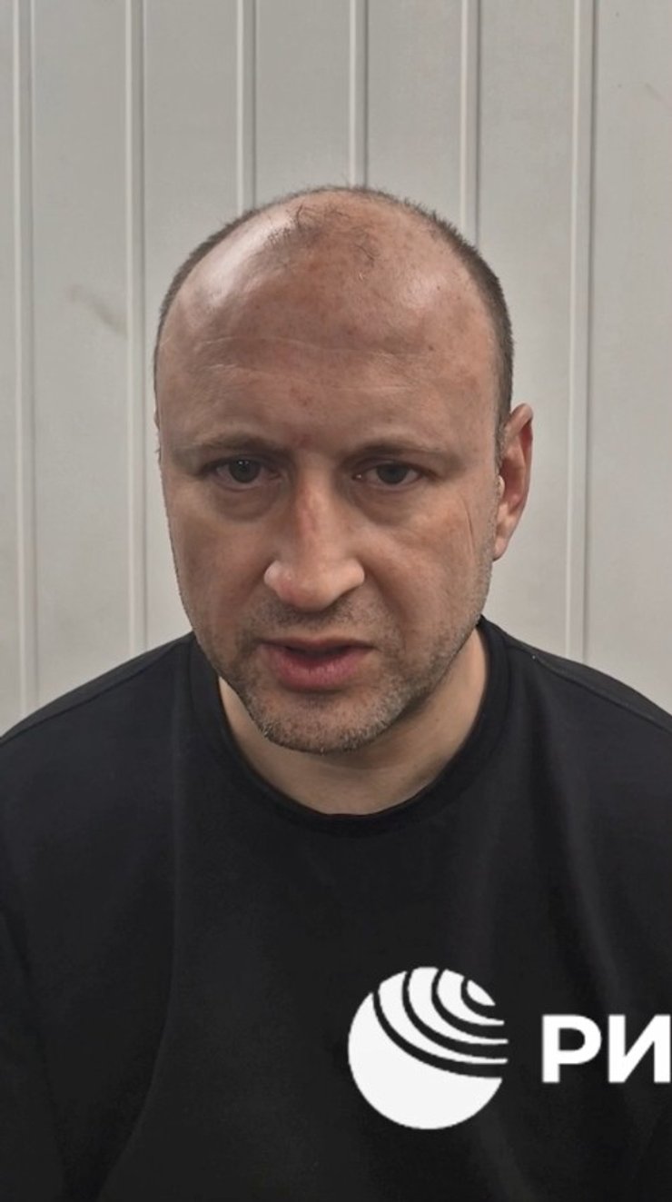 Скриншот відео з допитом Павла Васіна про замах на Алексєєва