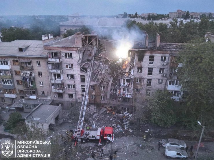 Наслідки атаки в Миколаєві