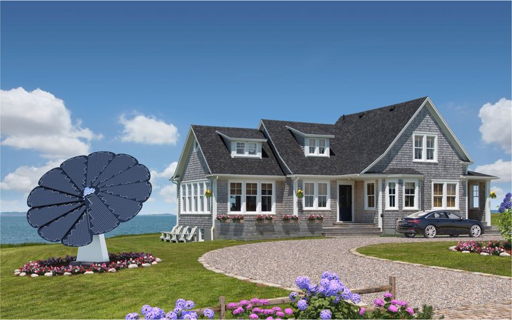 SmartFlower, солнечная станция, солнечные панели