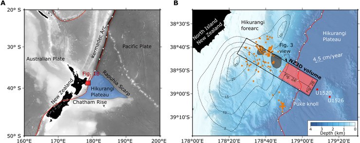Новая Зеландия, подземное море, тектонический разлом