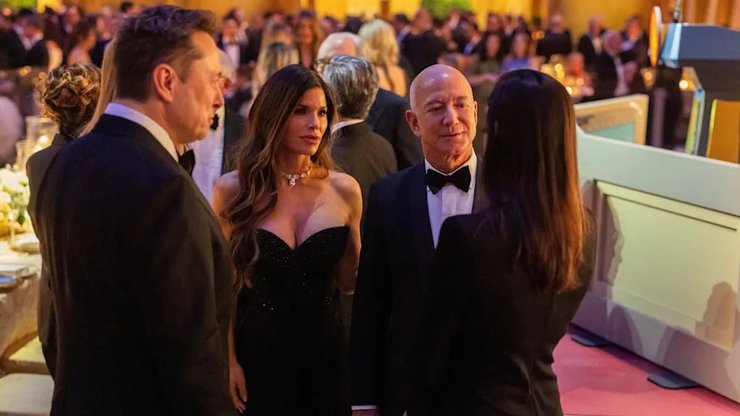 инаугурация Трампа, ужин, ужин при свечах, Илон Маск, Джефф Безос