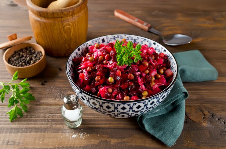 пісний стіл, пісні страви, різдвяний стіл, вінегрет