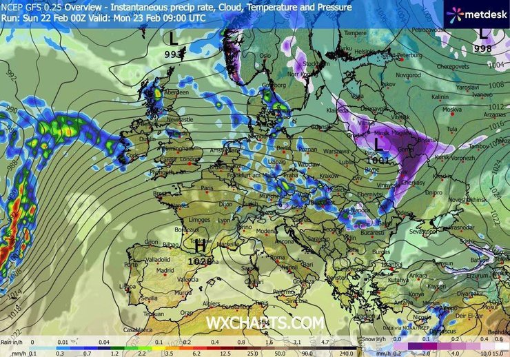 погода 23 лютого