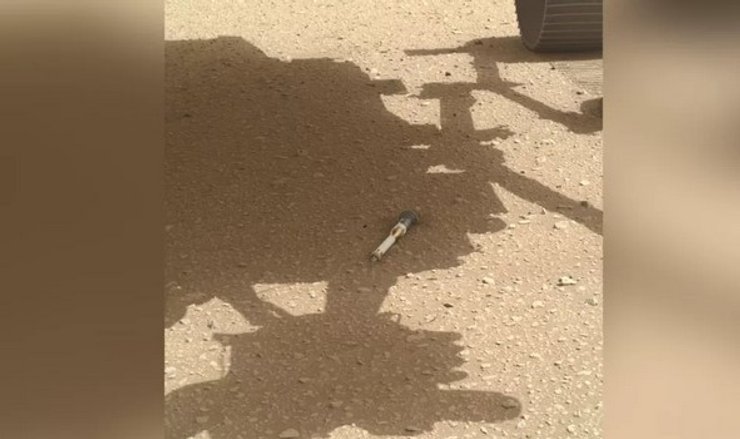 титанова пробірка, Марс, марсохід, Perseverance