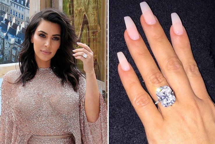 Ким Кардаштян, кольцо, помолвка