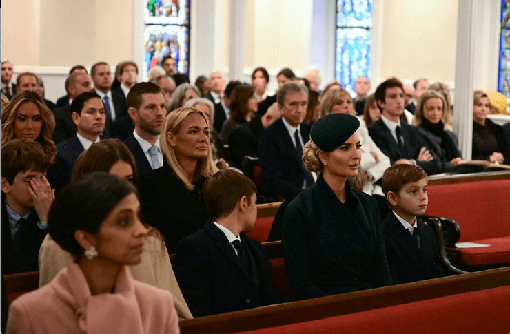 Иванка Трамп на инаугурации отца