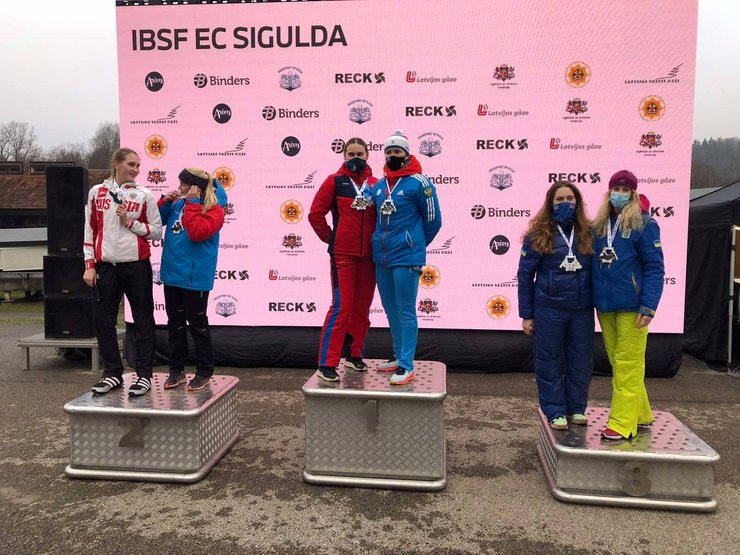 Бобслей, Скелетон, Кубок Европы, Украинские девушки, Бронза, Лидия Гунько, Ирина Лещинская, Александр Иванишин