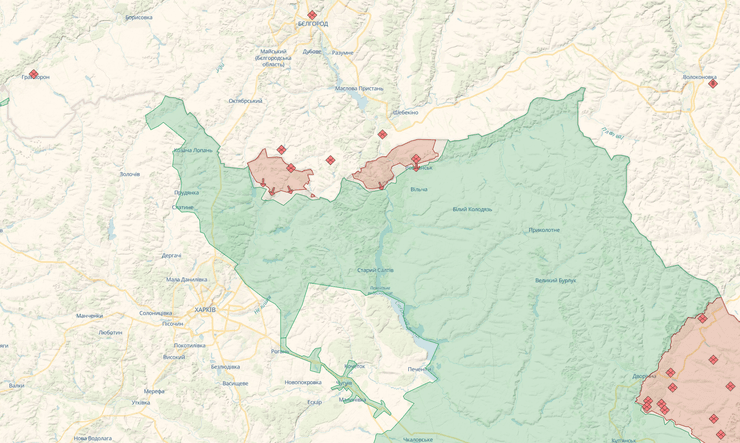 Харківська область карта боїв