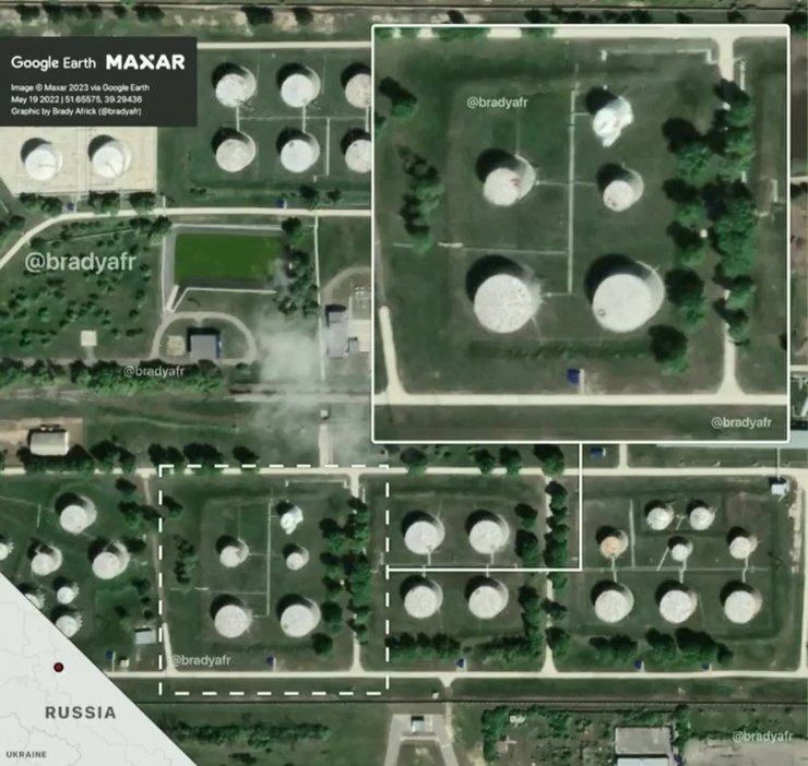 Нефтебаза в Воронеже