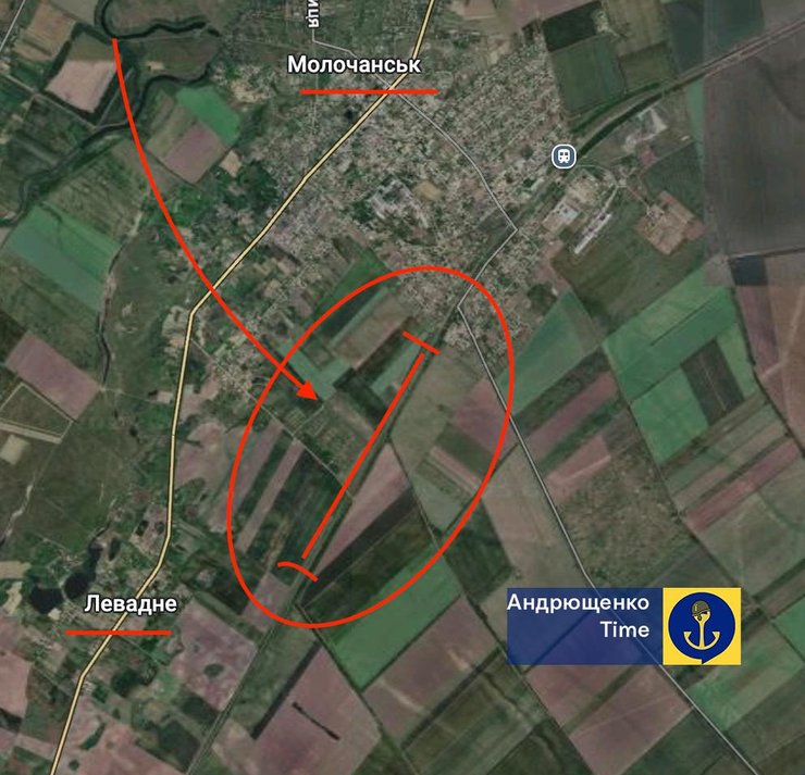 Участок, где поразили российский поезд с горючим