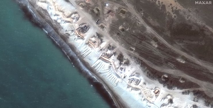 Крим, окупація, півострів, знімок, супутниковий знімок, зміцнення, окопи, контрнаступ зсу