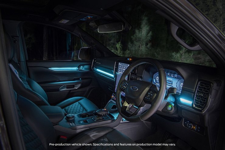 Ford Everest 2022 інтер'єр, Ford Everest 2022 світлодіодне підсвічування