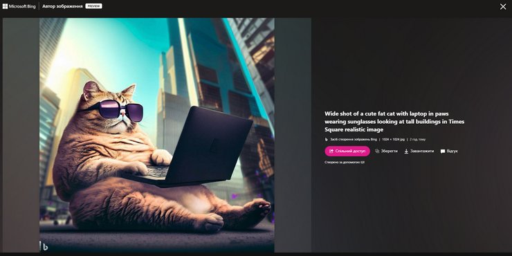 Bing Image Creator, DALL-E, Microsoft, Bing, нейромережа, штучний інтелект