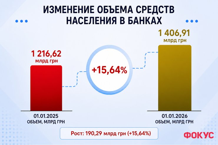 Изменение объема средств населения в банках Рейтинг Фокуса: как изменился объем средств украинцев в банках за год