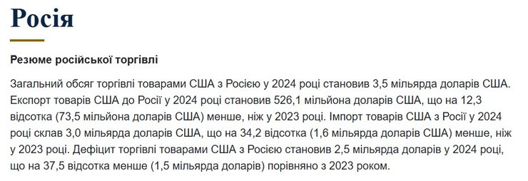 Пошлины Трампа, отсутствие пошлин для РФ, США и РФ торговля