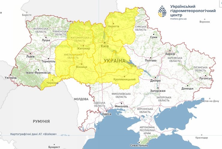 Прогноз погоди у Києві та Україні на 6 серпня від Укргідрометцентру