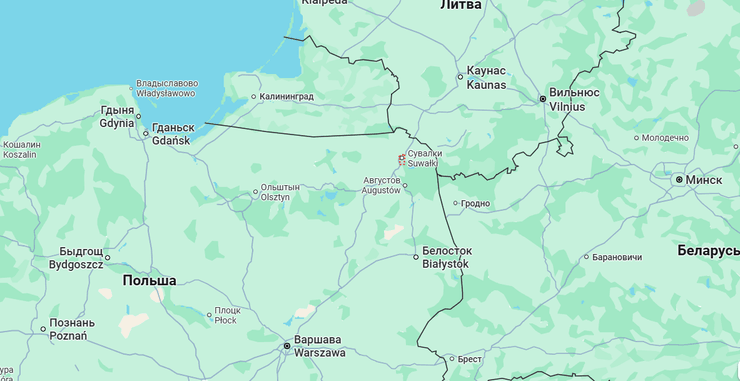 Польща Литва сувалкський коридор