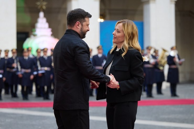 володимир зеленський і джорджія мелоні
