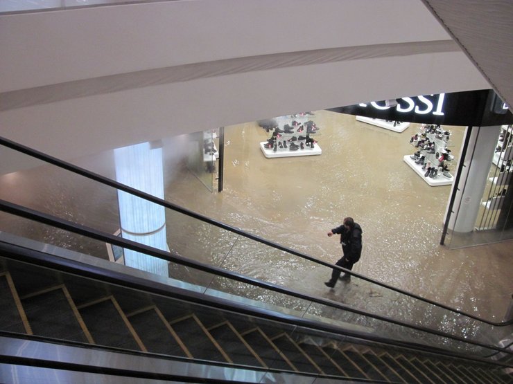  ocean plaza, кипяток,  ocean plaza затопило кипятком, фото