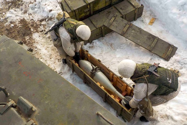 самохідний міномет 2С4 "Тюльпан", Російські артилеристи,