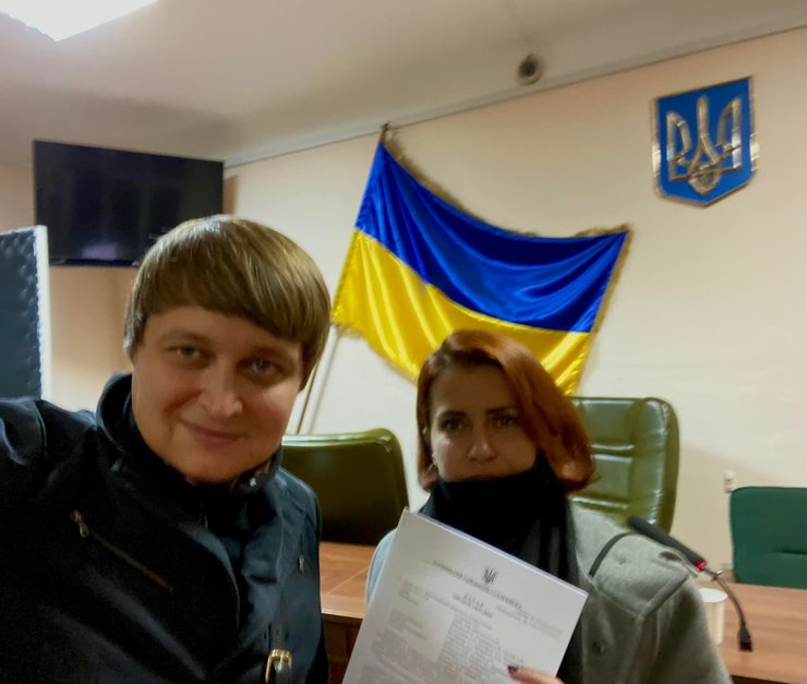 Адвокат Иваницкий Станислав Иваницкий со своим клиентом