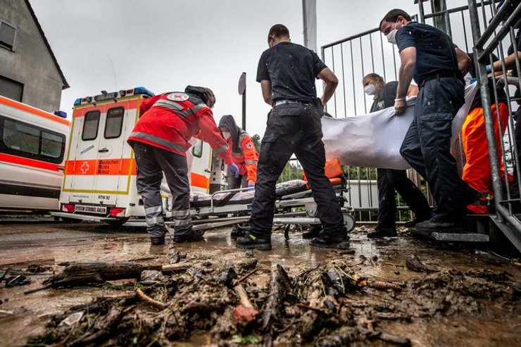 потоп, потоп в Германии, непогода в Германии, циклон Бернд
