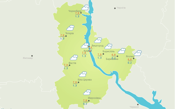 украинский гидрометцентр, погода, прогноз, 16 марта, вторник, температура