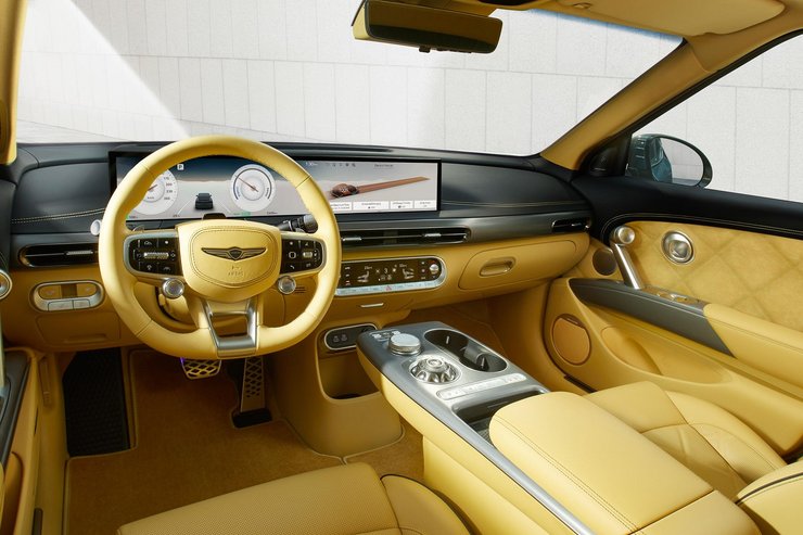 салон Genesis GV60 2025, Genesis GV60, новий Genesis GV60, електромобіль Genesis, кросовер Genesis